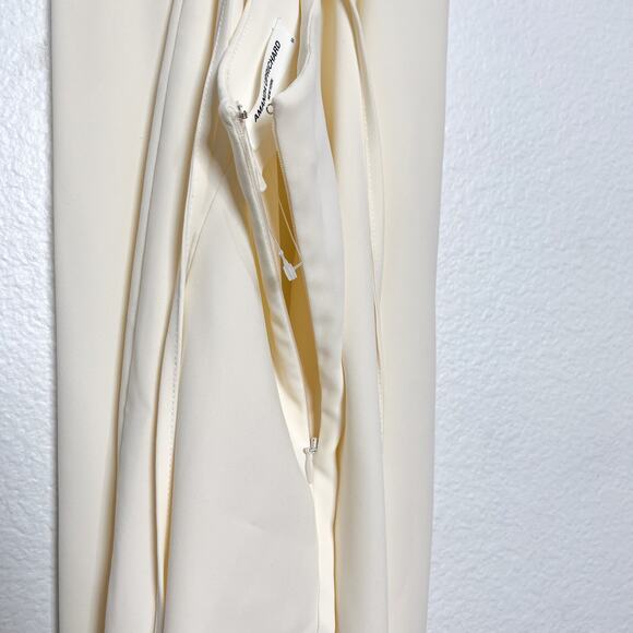 Amanda Uprichard Off White Open Back Janet Jumpsuit Size Medium - Picture 8 of 11
